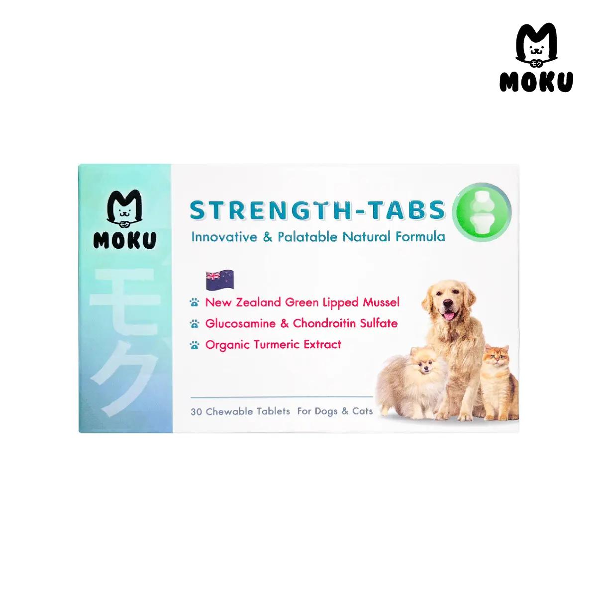 MOKU STRENGTH-Tabs  โมกุ สเตร็งธ์-แท็บส์ อาหารเสริมบำรุงสุขภาพข้อต่อสำหรับสัตว์เลี้ยง