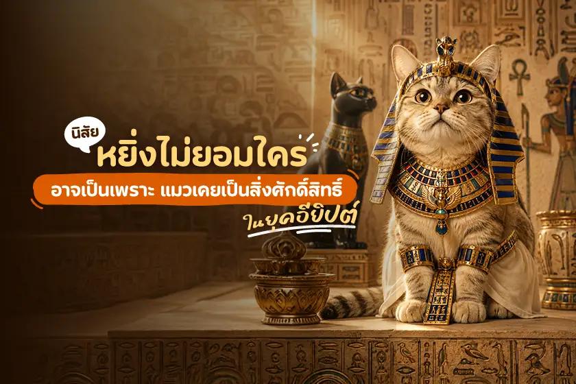 นิสัยหยิ่งไม่ยอมใคร อาจเป็นเพราะ แมวเคยเป็นสิ่งศักดิ์สิทธิ์ยุคอียิปต์มาก่อน
